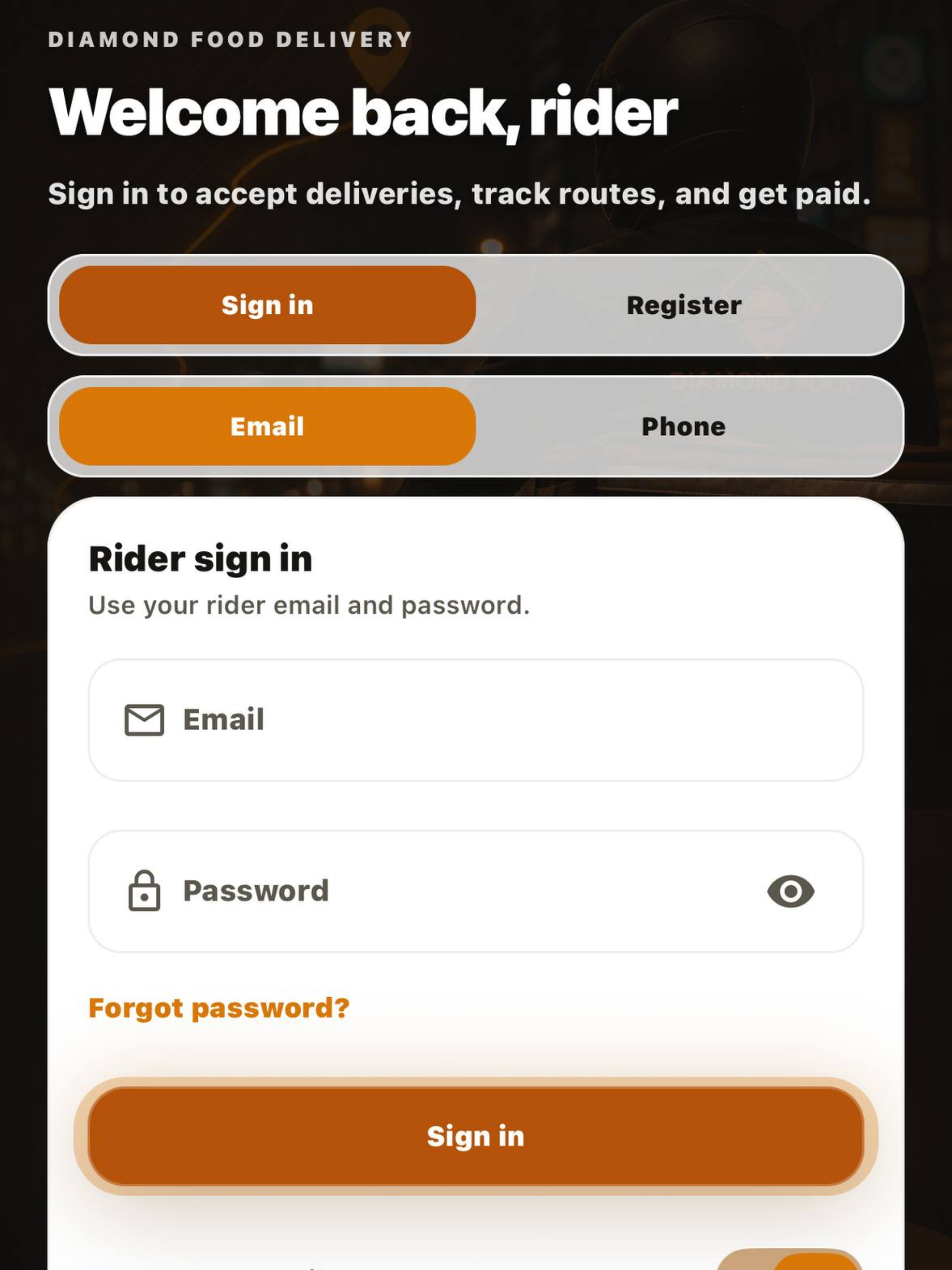 Diamond Food Courier