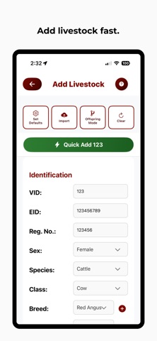 Toro Livestock Management screenshot