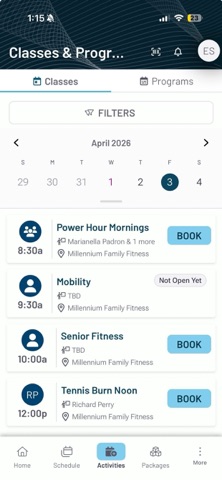 Millennium Family Fitness screenshot