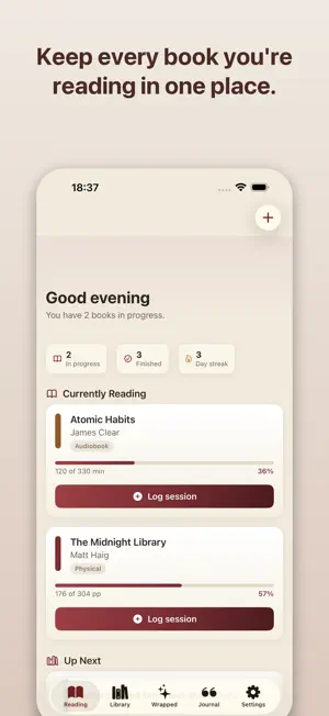 ReadLog: Reading Journal screenshot 1