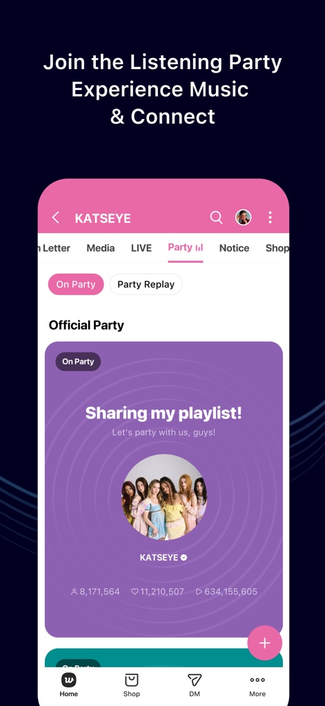Weverse: Connect with Artists - Shared Listening Experience