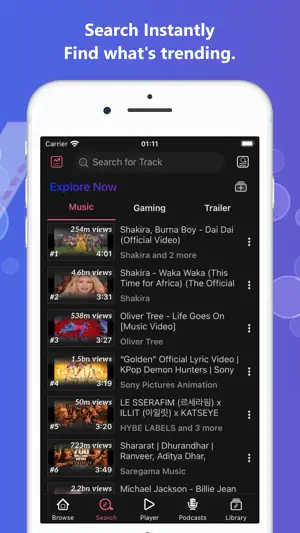 Music Player: Videos, Podcasts screenshot 2