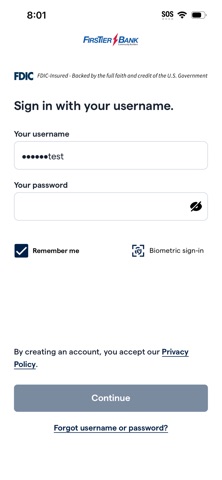 FirsTier Bank Screenshot 1 of 5