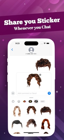Hairstyle Stickers Emojis screenshot