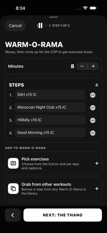 F3 Q Sheet: Workout Leader screenshot 3