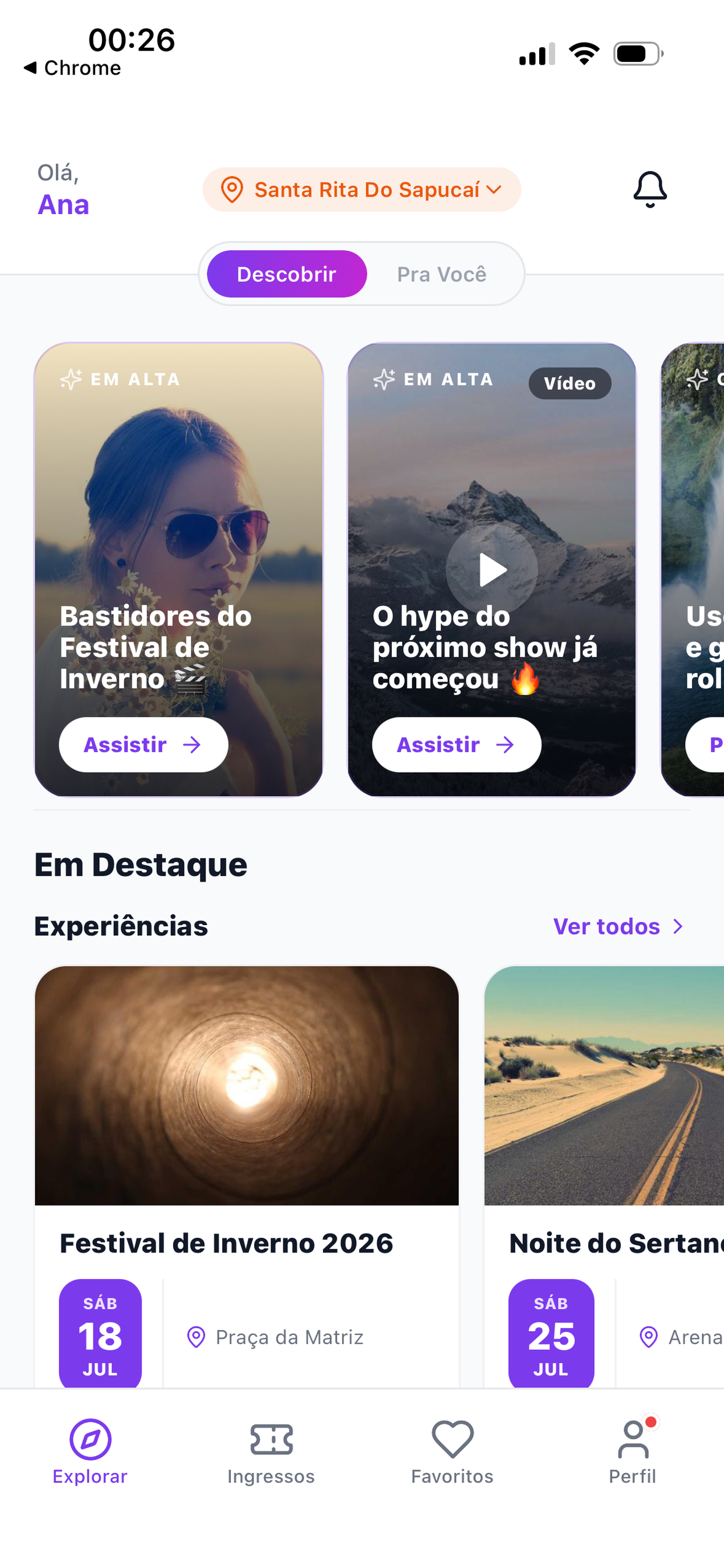 Wevent Experiências screenshot 2