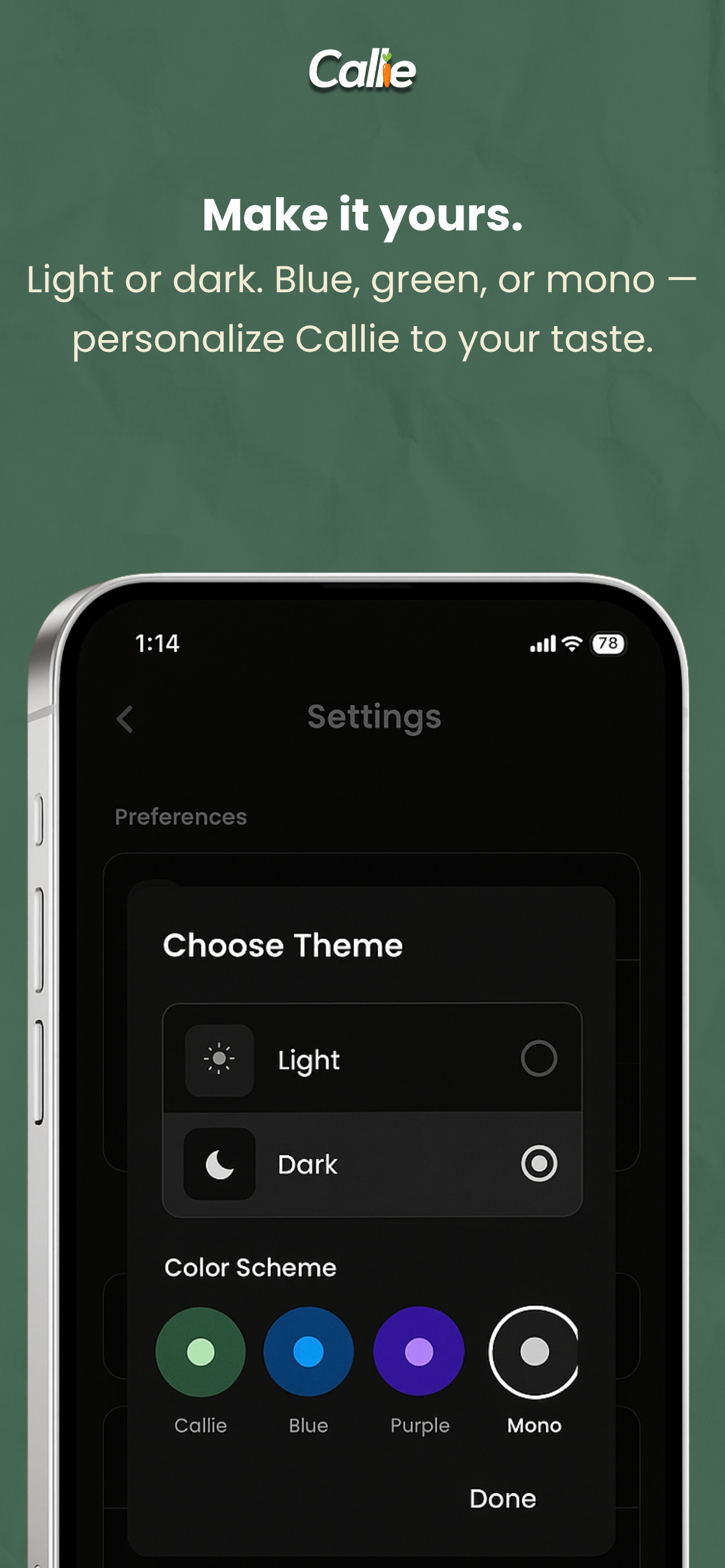 Callie - AI Calorie Tracker