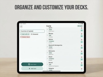Print Flashcards: Double Sided iPad screenshot
