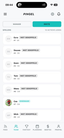 Pingel Sportapp iPhone screenshot 1