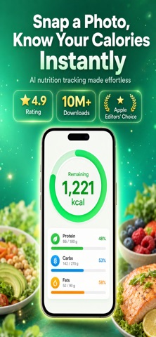 AI Calorie Counter Food Log iPhone screenshot