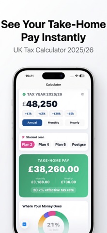 UK Salary & Tax Calculator screenshot