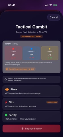 Fleet Commander: Galaxy War iPhone screenshot