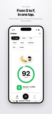 PreMax: Workout Food Scanner Screenshot 2 of 5