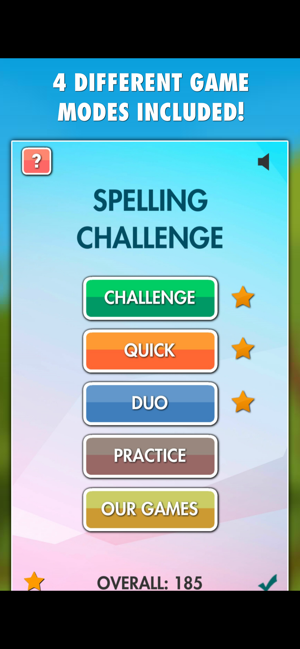 Captura de pantalla de Spelling Challenge PRO