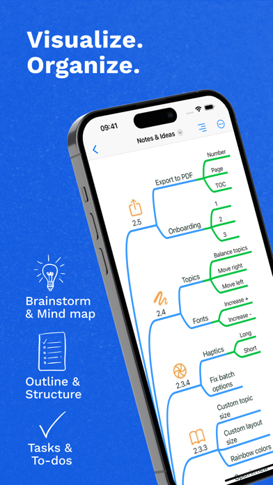 Screenshot #1 pour Escape - Mind Map & Outline
