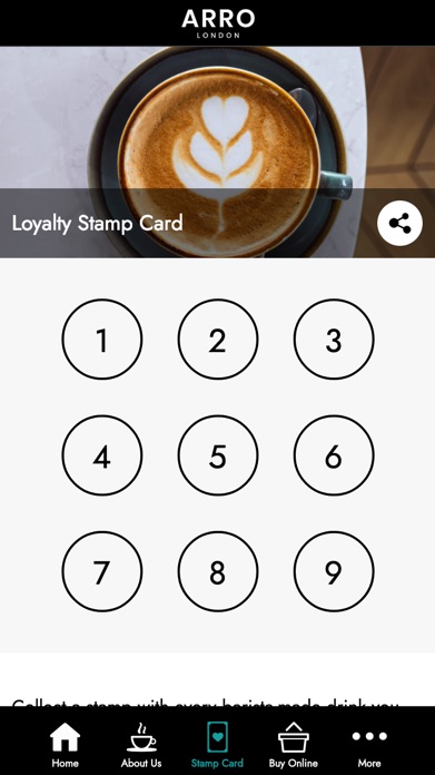 Screenshot of ARRO Coffee