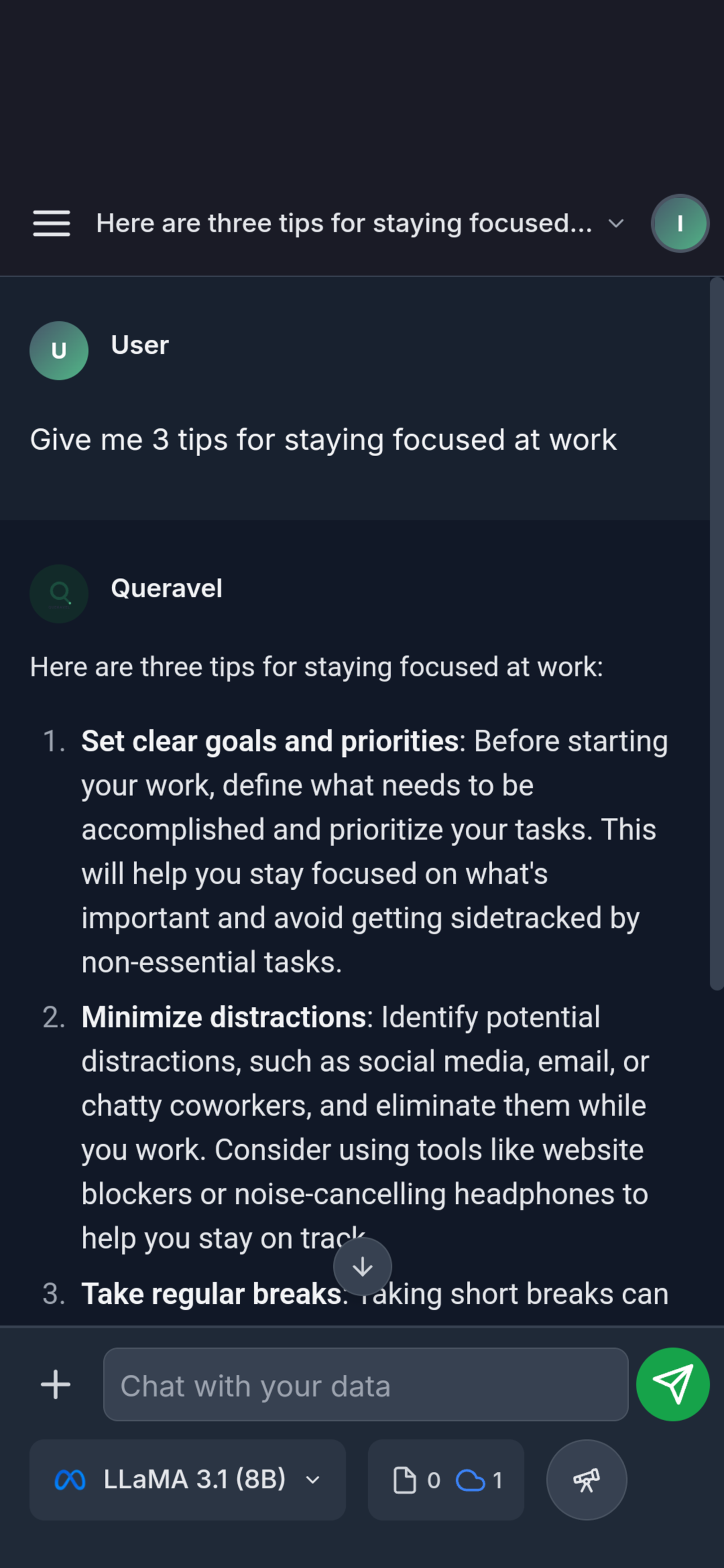 Queravel screenshot 2