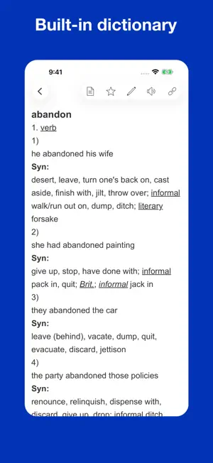 Dictionary of Paraphrases screenshot 3