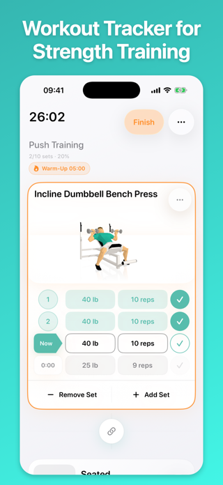 Trainer: Strength Workout Log Screenshot 1 of 10