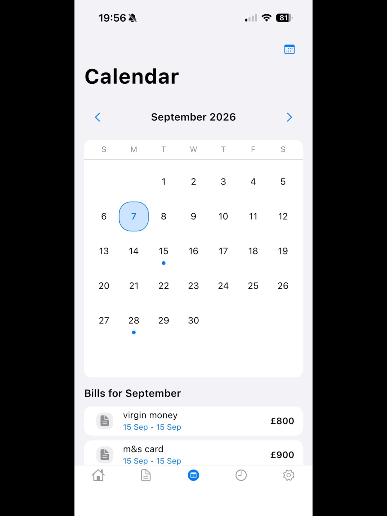 Screenshot 7 of Izy bill planners