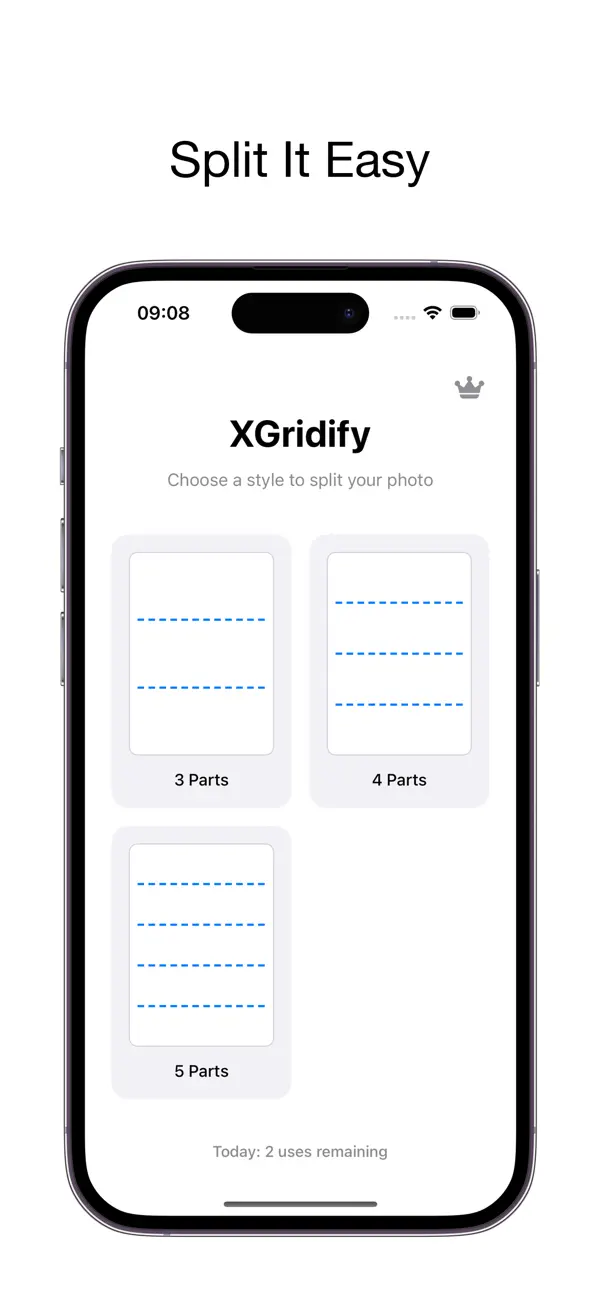 #1. Split Pic - XGridify (iOS) Por: 金红 李