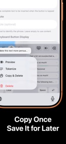 Typeless Keyboard: AI Snippets screenshot