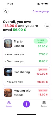 Split Payments -Group Expenses screenshot