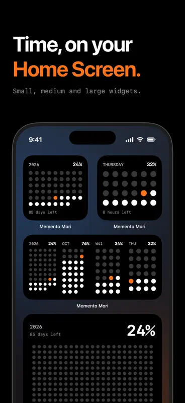 Memento Mori: Time Left Widget screenshot 2 of 7