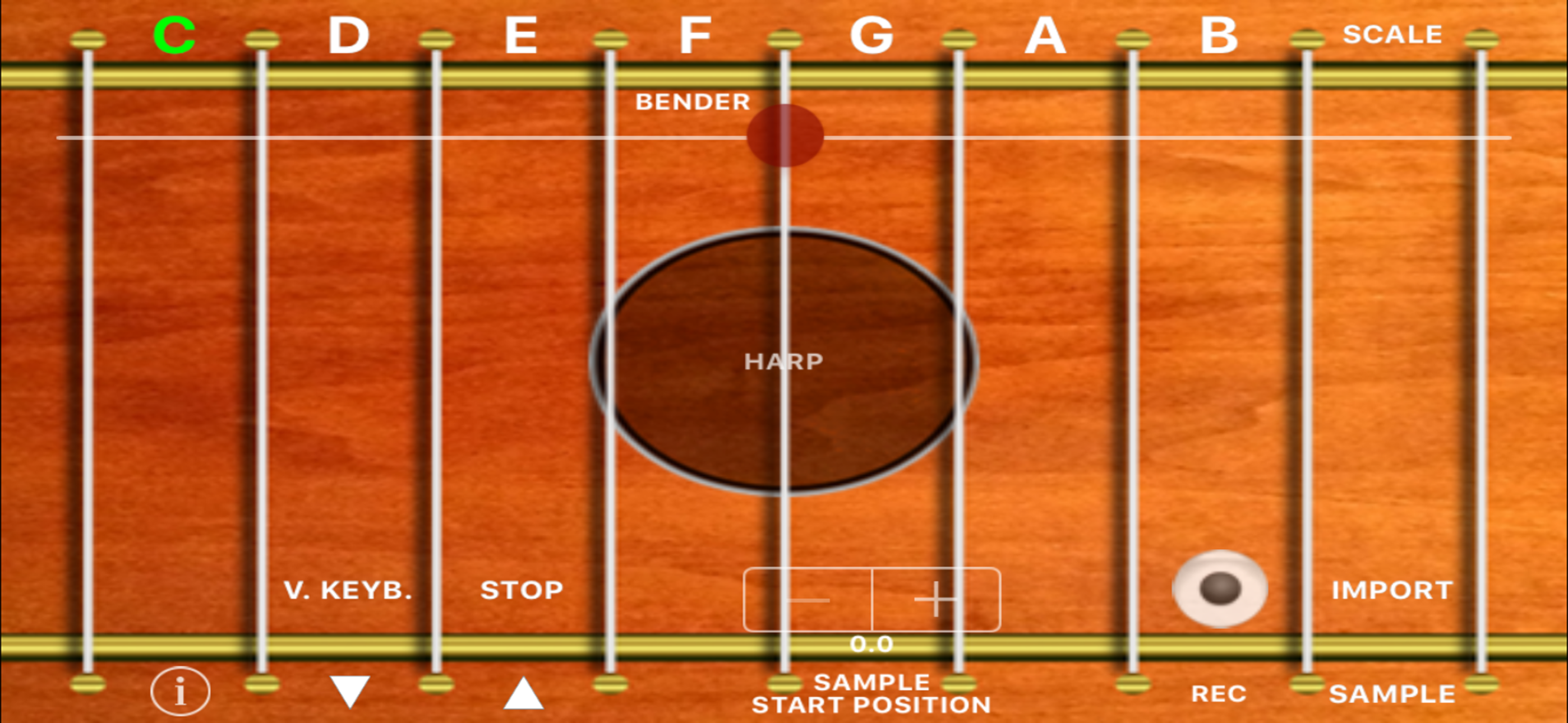 harpSampler screenshot 5