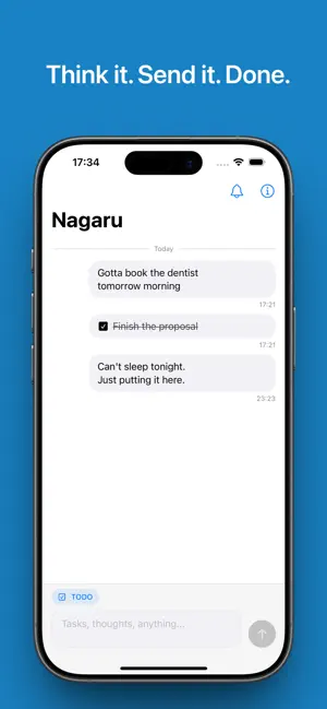 Chat-style Memo & TODO -Nagaru screenshot 1