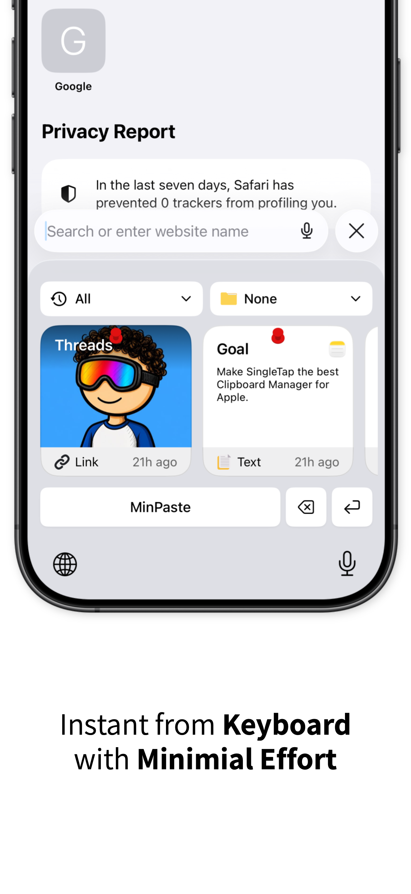 Clipboard Manager - SingleTap screenshot 2