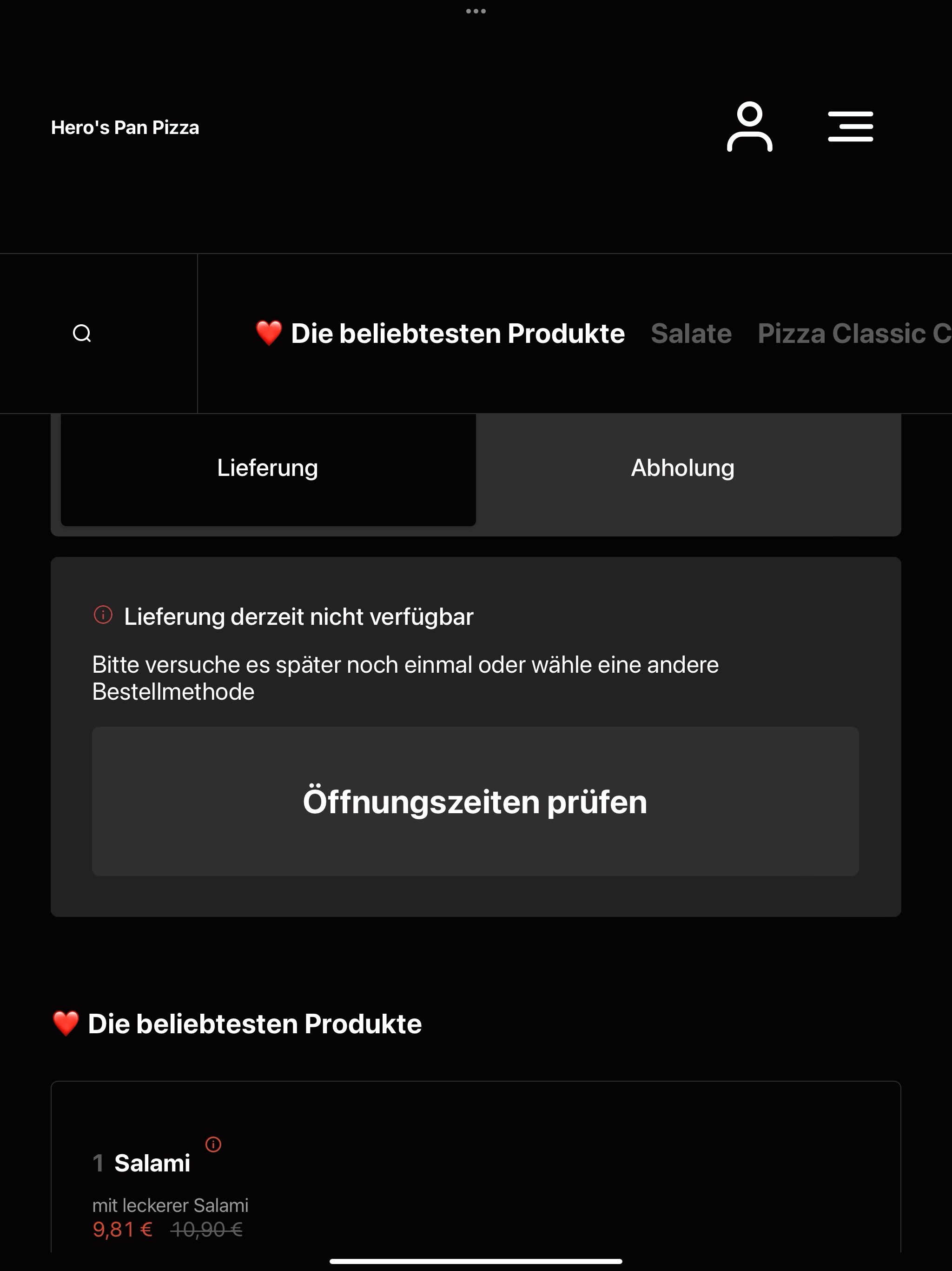Hero's Pan Pizza screenshot 7