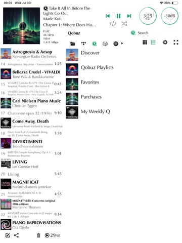 QUAD Platina Stream iPad screenshot
