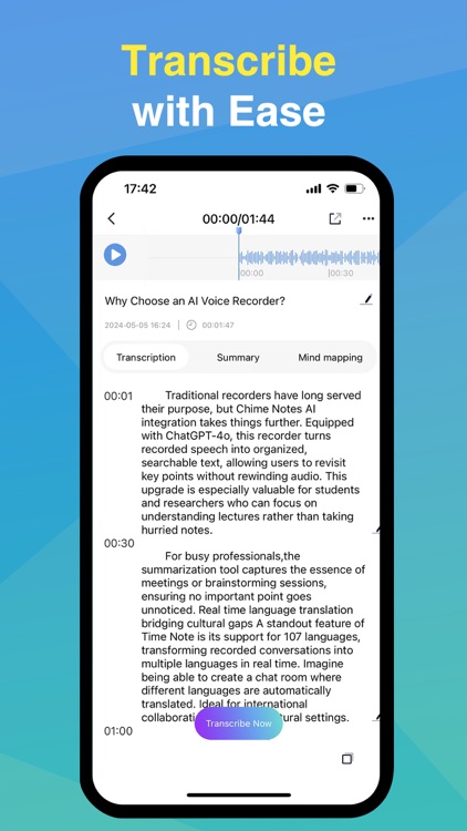 CHIME - AI Recorder Transcribe screenshot-3