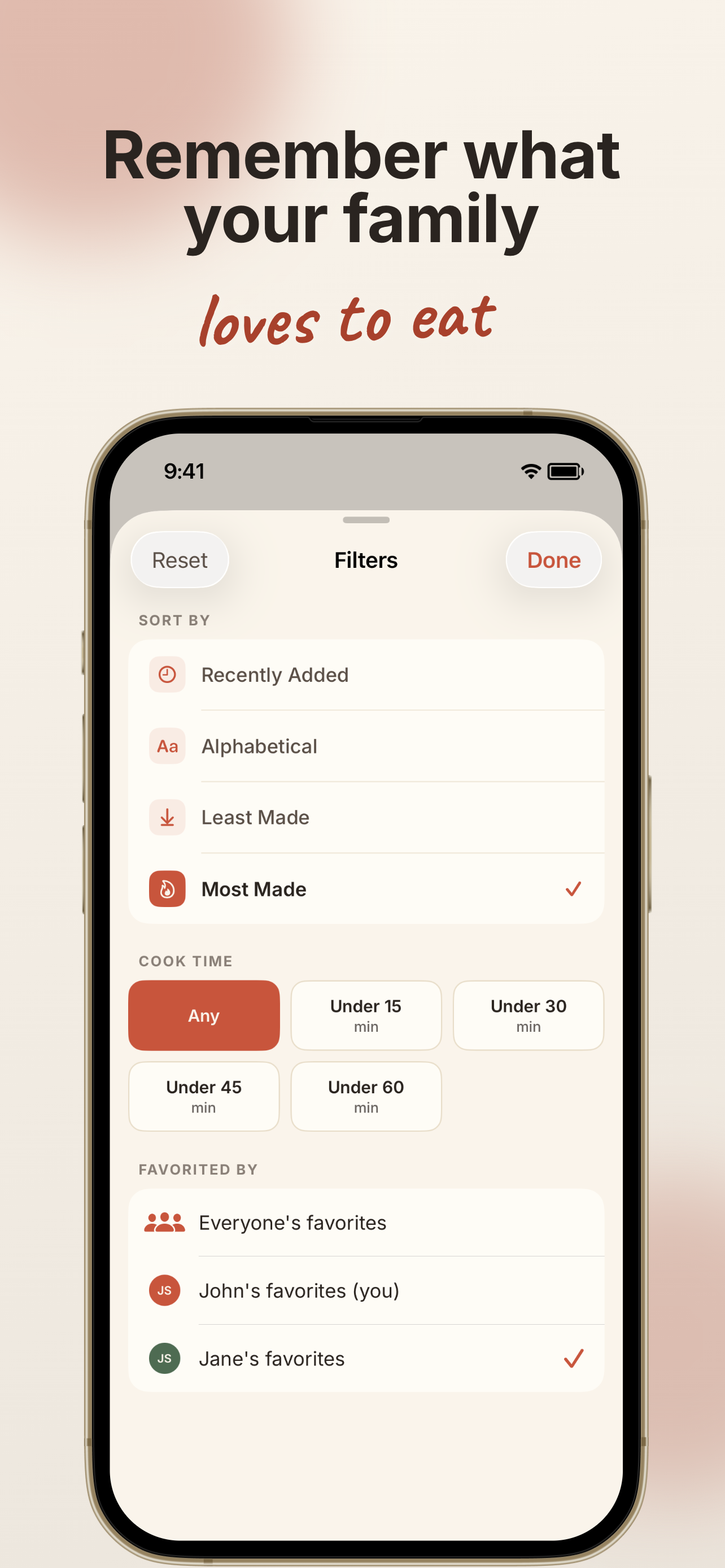 Our Meals: Family Meal Planner screenshot 3