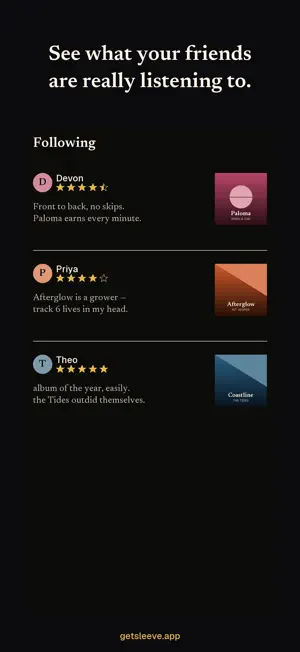 Sleeve: Rate & Log Music screenshot 3