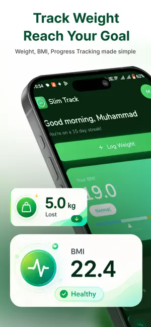 Slim Track: Weight Loss & BMI screenshot 2