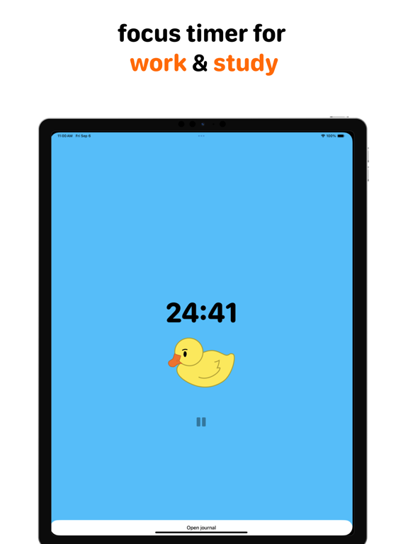 Screenshot #4 pour Focus Duck - Pomodoro Timer