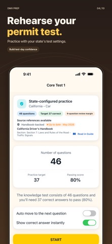 DMV Practice Test: DMV Prep Screenshot 4 of 10