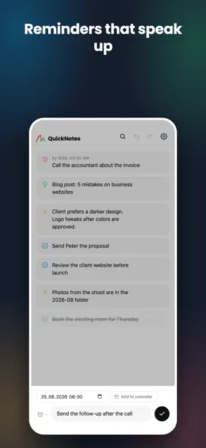 QuickNotes - Fast Capture screenshot 2