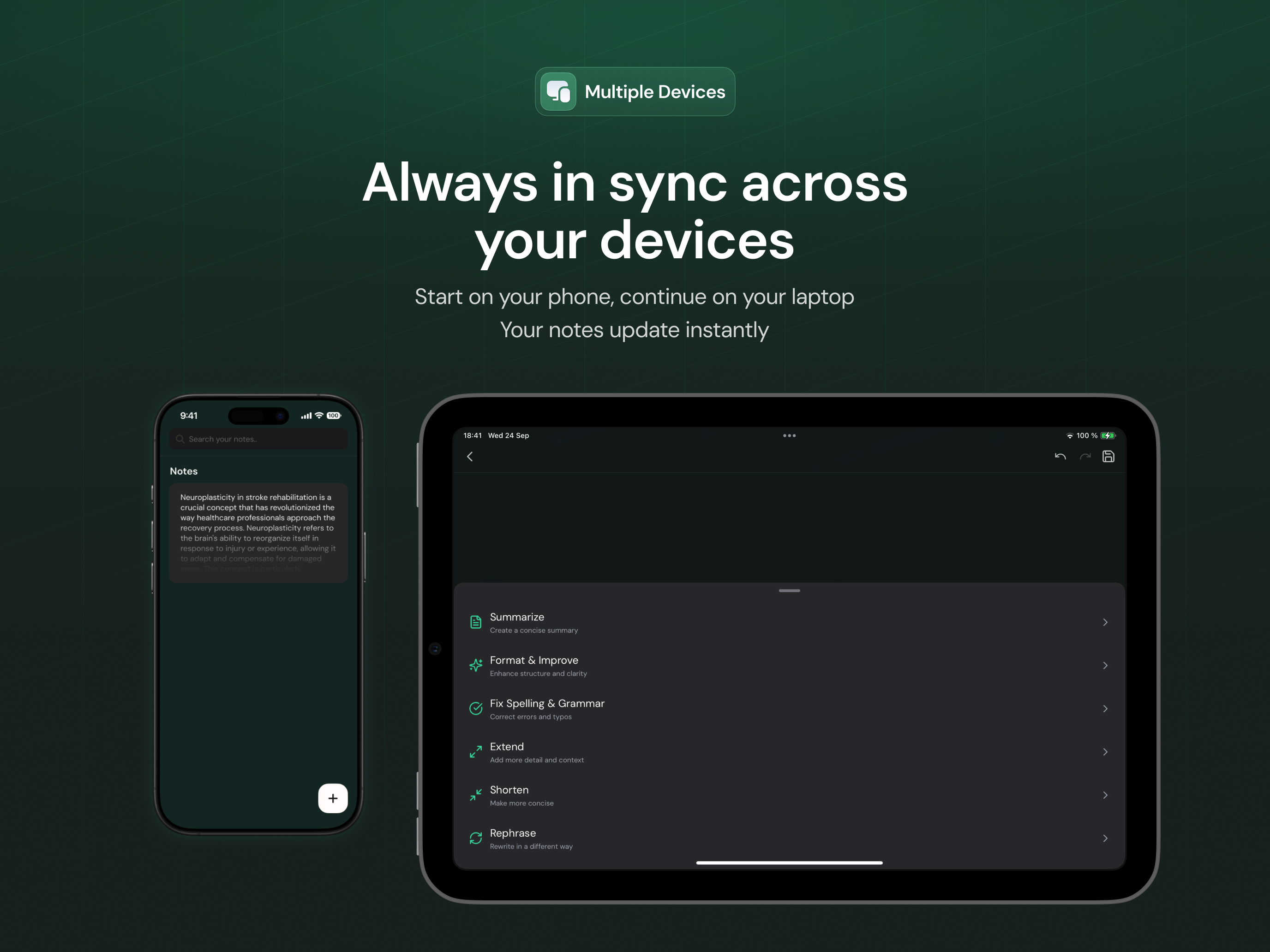 MindMirror: Smart Notes