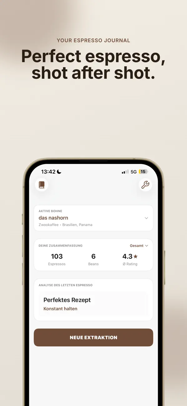 Screenshot #1 pour BaristaJournal