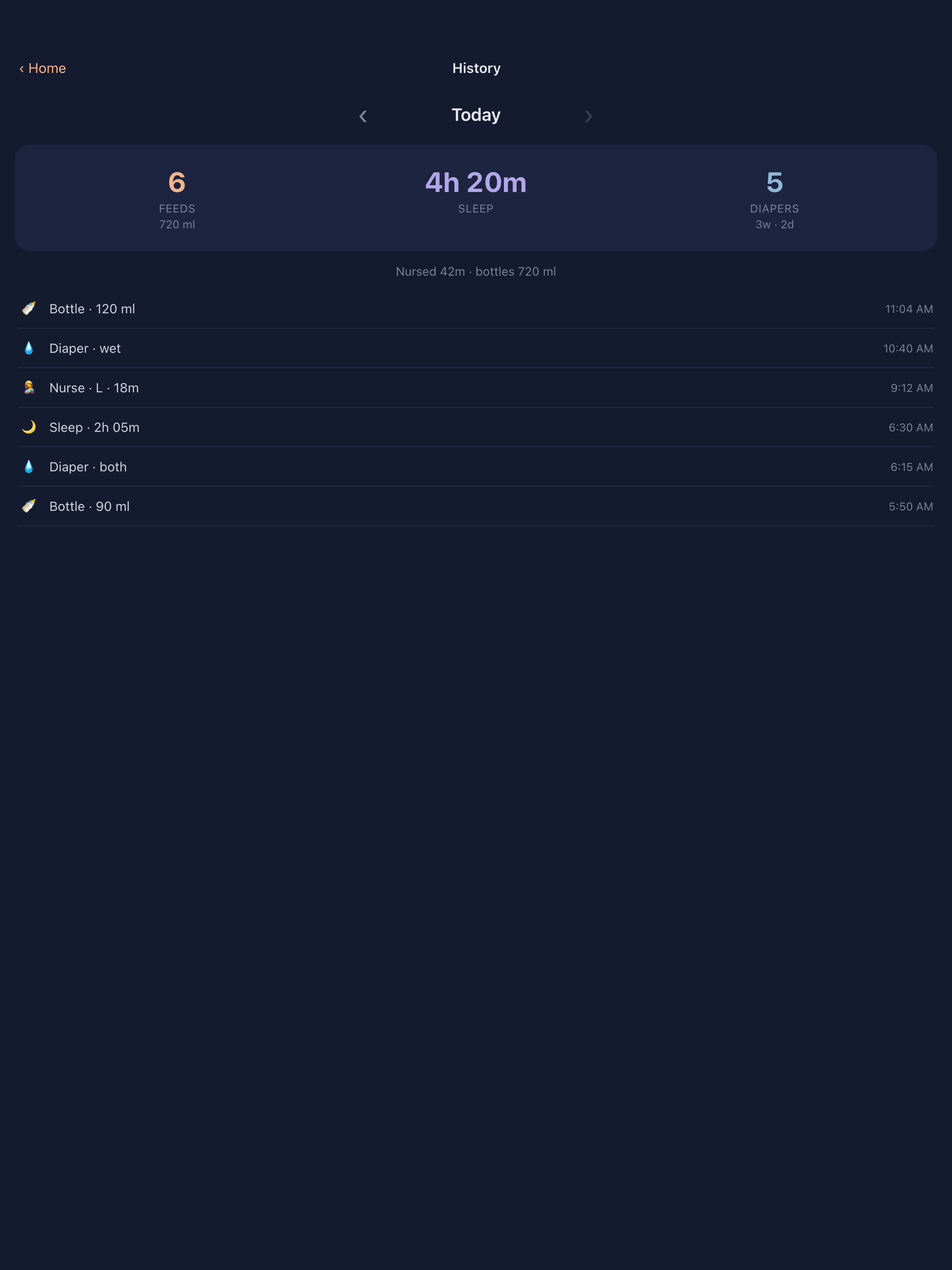 Dreamfeed: Baby Tracker screenshot 5