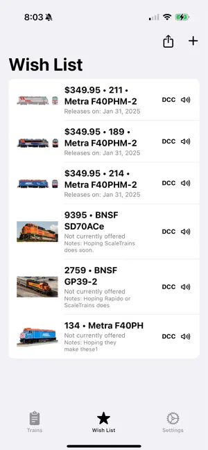 Trainventory screenshot 3
