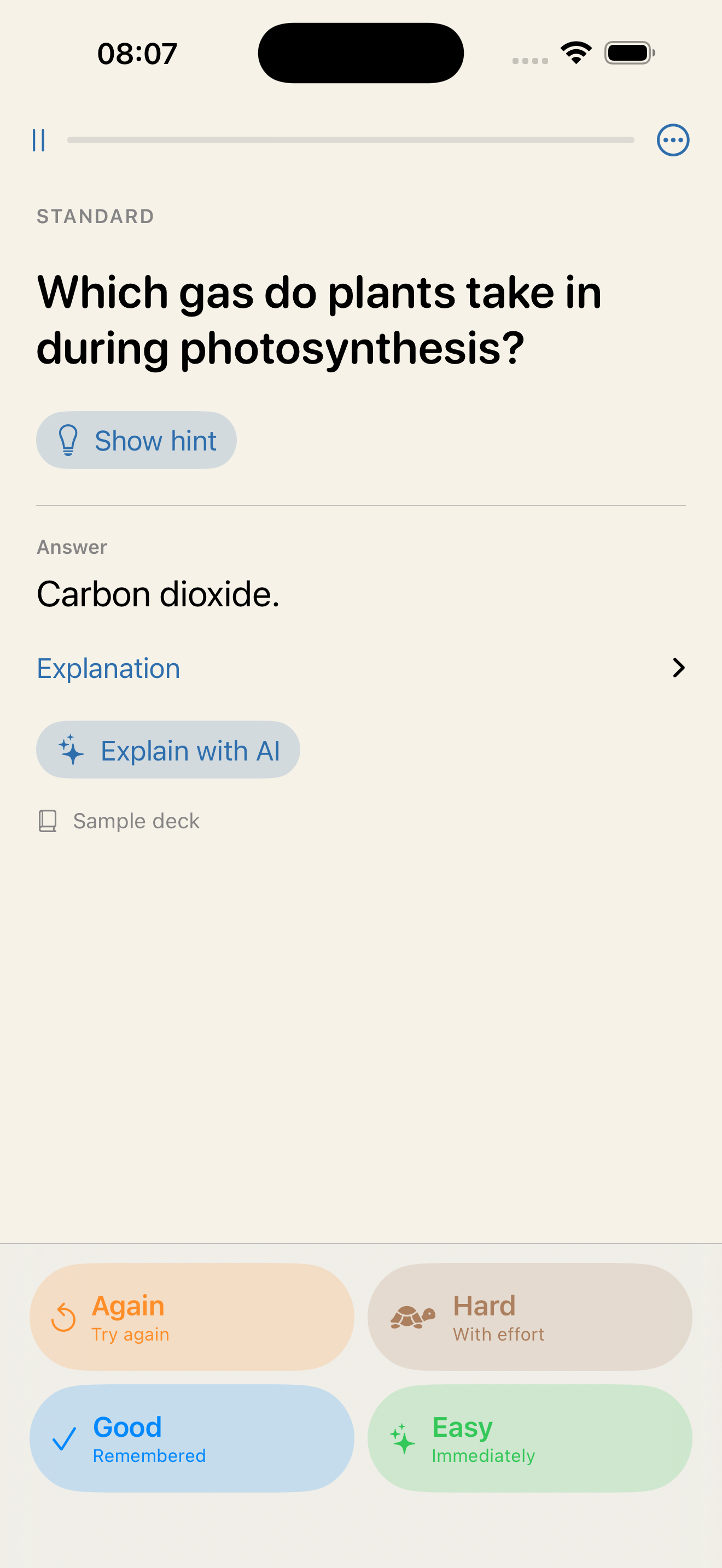 Quiet Recall: Flashcards screenshot 4