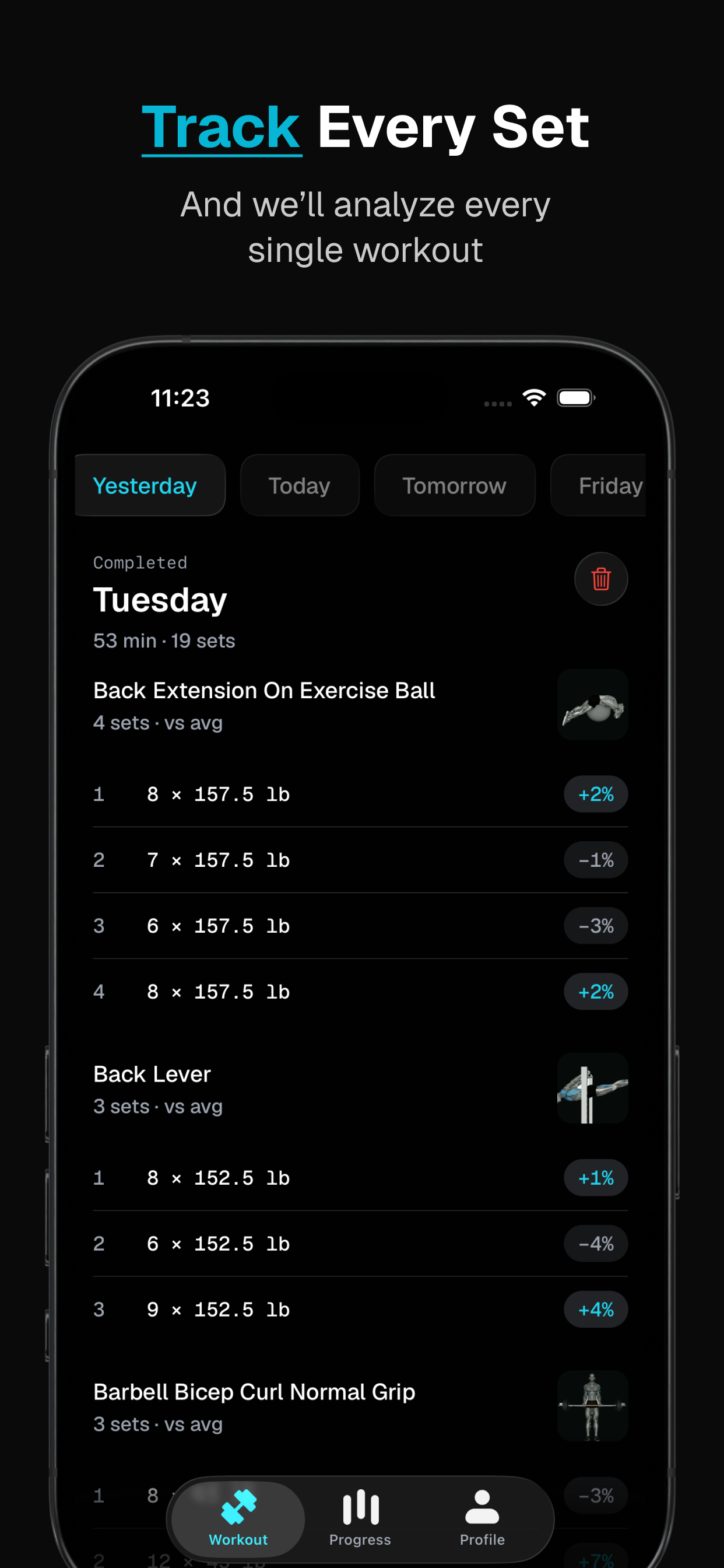 Pillar: Workout Planner screenshot 3
