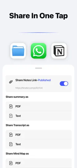 HiNoter - AI Note Taker iPhone Ekran Görüntüsü 6
