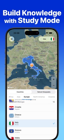 World Map Geography Quiz Screenshot 2 of 5