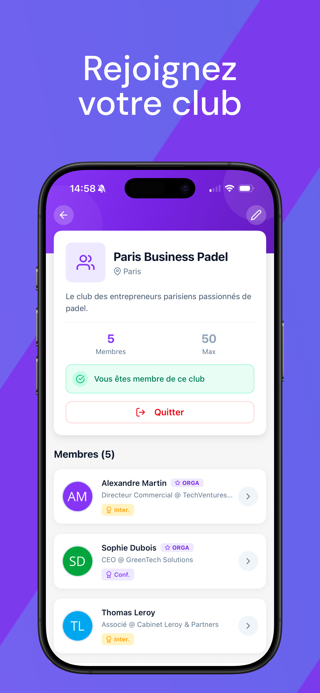 PadelPro - Networking Business screenshot 3