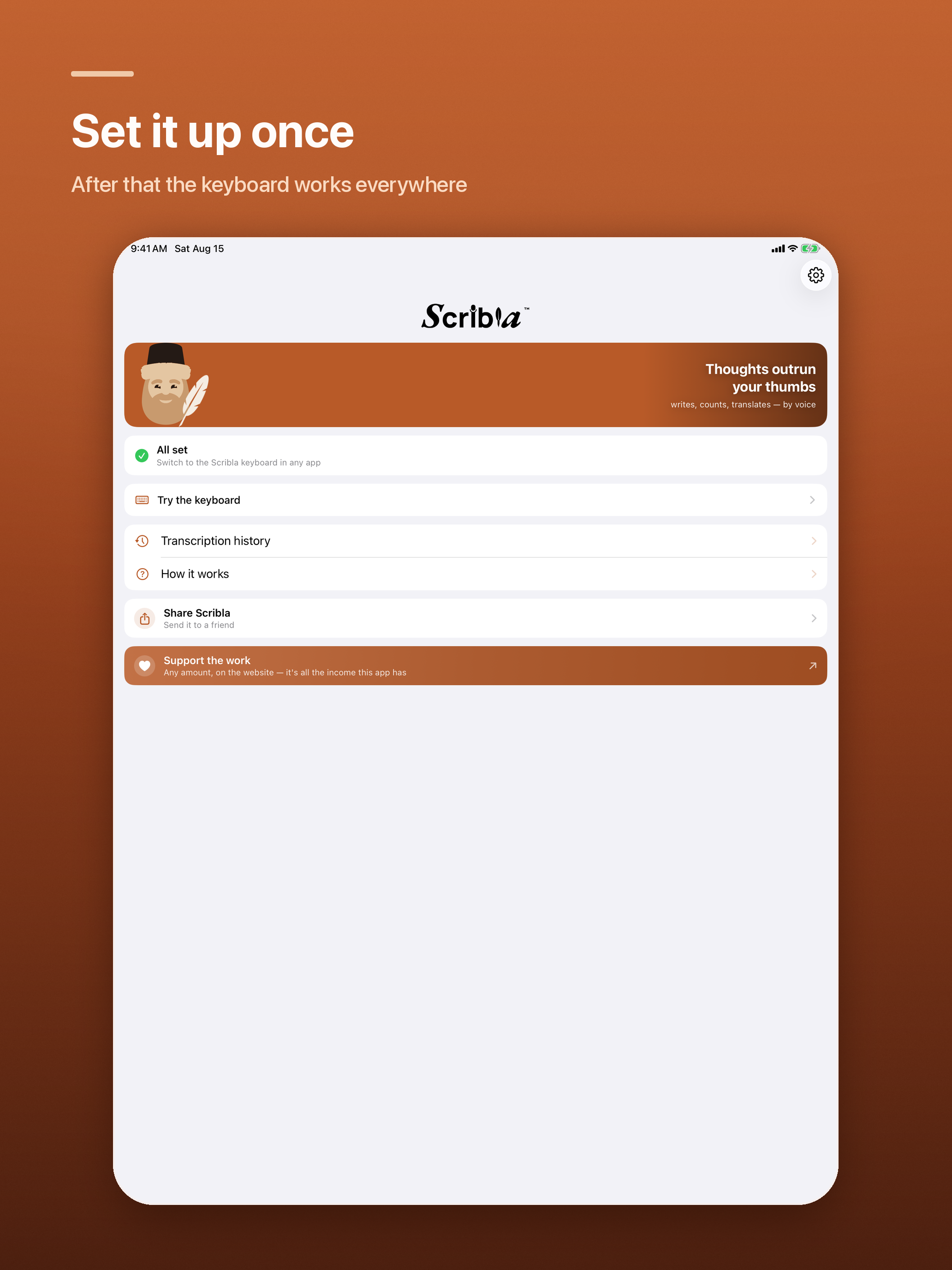 Scribla: Dictation Keyboard screenshot 15